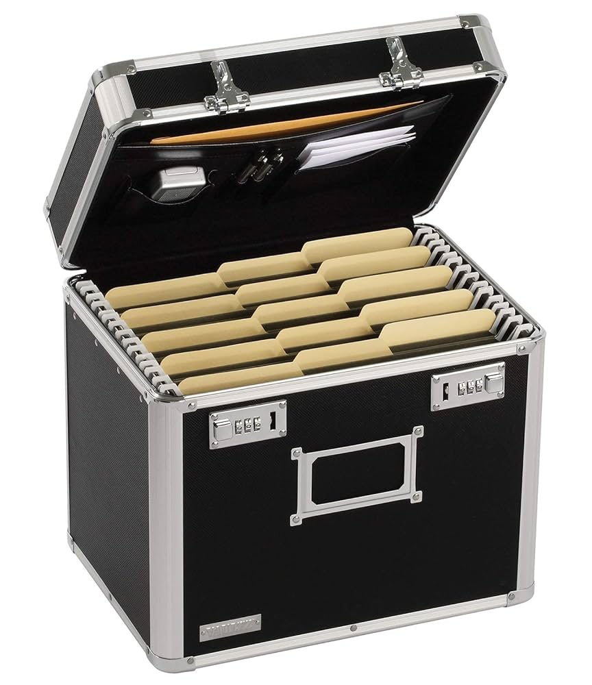 USA ファイルBOX Amazon.com : Vaultz Locking File Organizer Box - 13.5 x
